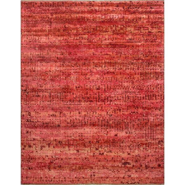 Jedwabno-wełniany indyjski dywan
