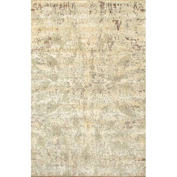 Orientalny Jedwabno-wełniany indyjski dywan