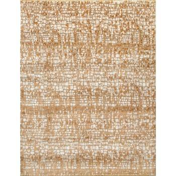 Indyjski, orenitalny, ręcznie tkany jedwabny dywan
