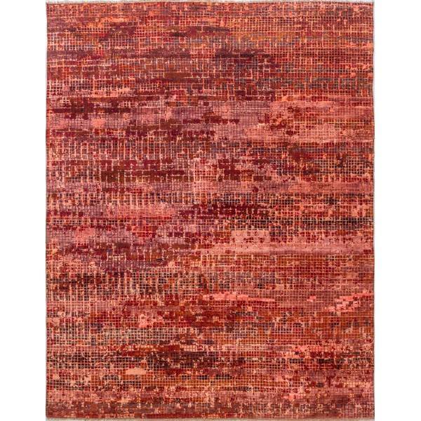 Indyjski, orientalny, ręcznie tkany dywan z jedwabiu i wełny