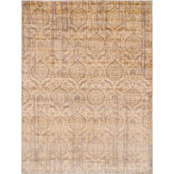 Utkany z wełny i jedwabiu, orientalny, indyjski dywan