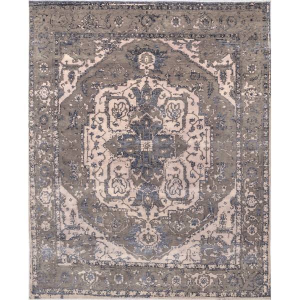 Orientalny, indyjski, ręcznie tkany jedwabny dywan
