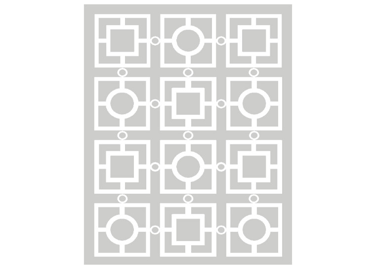 Projekt dywanu - 250 na 200, szary, nowoczeny, geometryczny