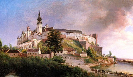 Zamek Wawelski na wzgórzu