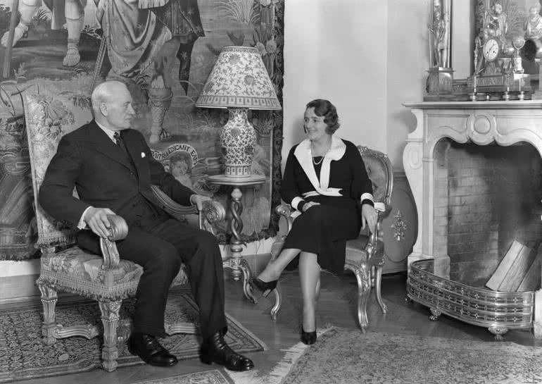 Prezydent Ignacy Mościcki z żoną